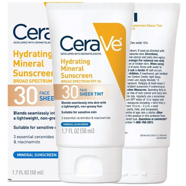 Free CeraVe Hydrating Mineral Sunscreen