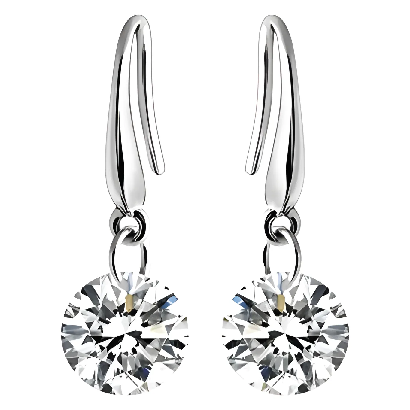 Free Floating Diamonds Earrings By Swarovski Elements