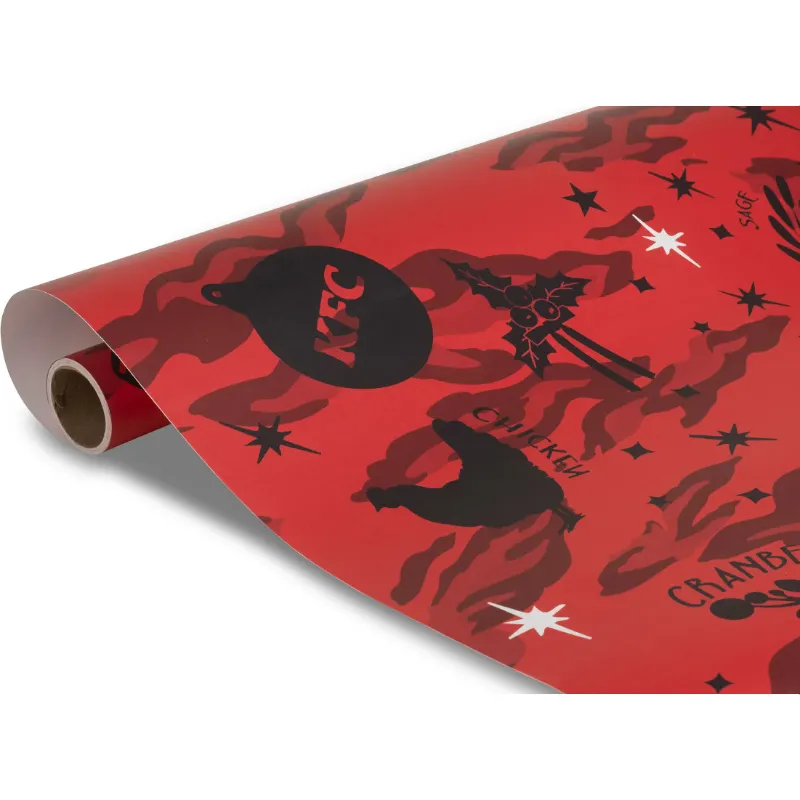 Free KFC Lickable Wrapping Paper