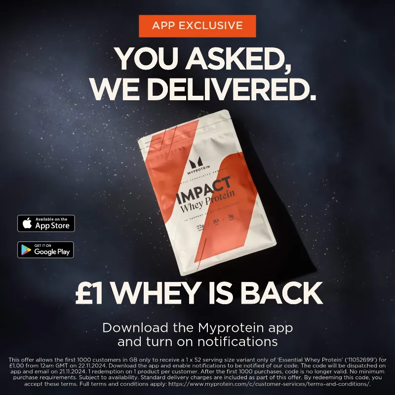 Free Myprotein Impact Whey Protein