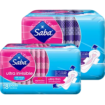 Free Saba® Ultra Invisible Pads