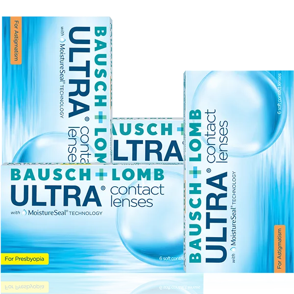 Free samples of Bausch + Lomb ULTRA contact lenses