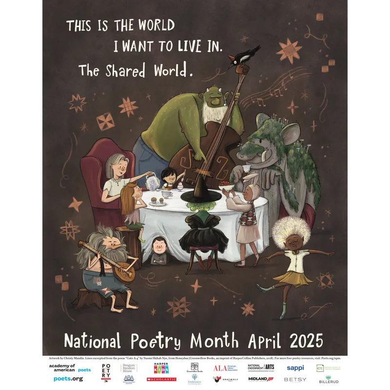 Free 2025 National Poetry Month Poster