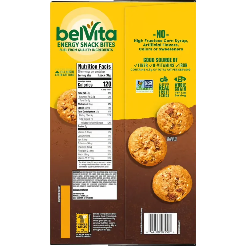 Free Belvita Energy Bites Banana Chocolate