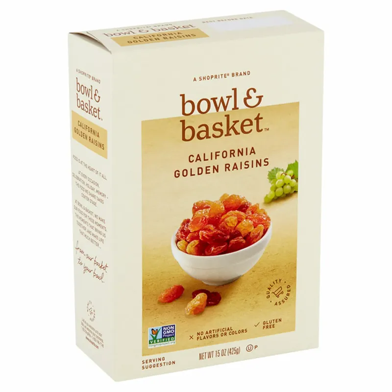 Free Bowl & Basket Boxed Raisins