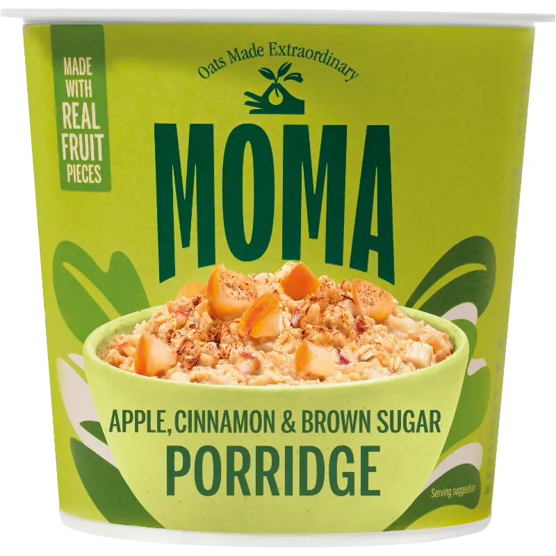 Free MOMA apple, cinnamon & brown sugar porridge pot