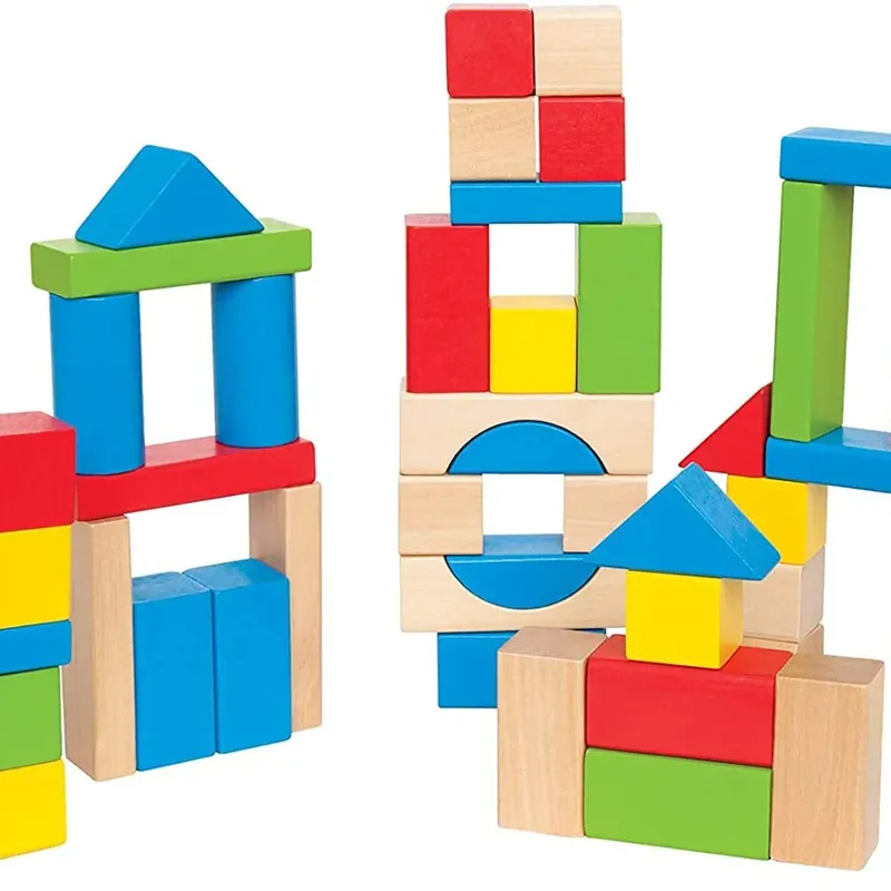 Free Wood Building Blocks Set